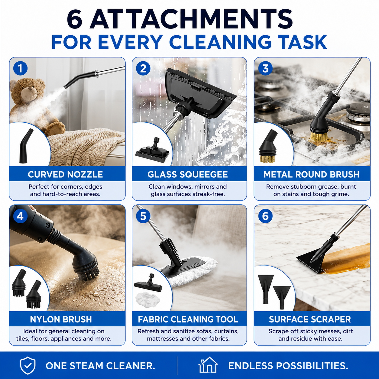 SteamElite – 100°C Steam Cleaning in Just 15 Seconds