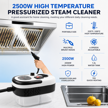 SteamElite – 100°C Steam Cleaning in Just 15 Seconds